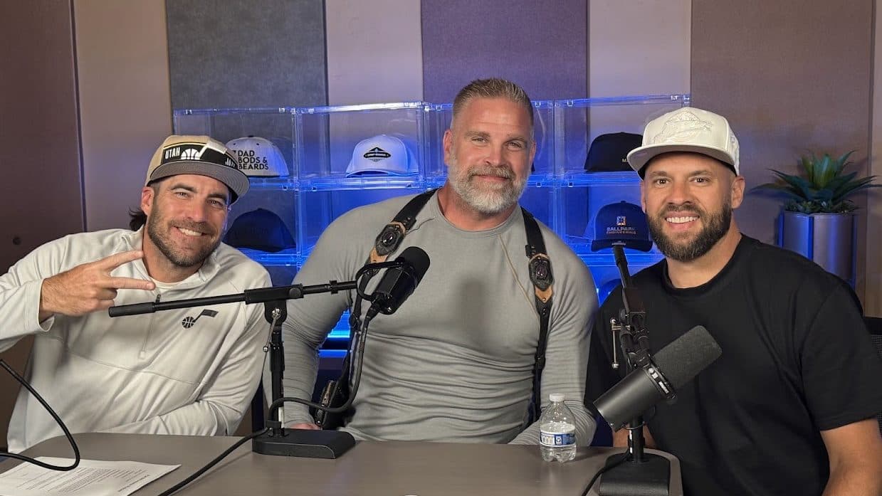 The Flat Bill Investor studio, mid-recording with a guest